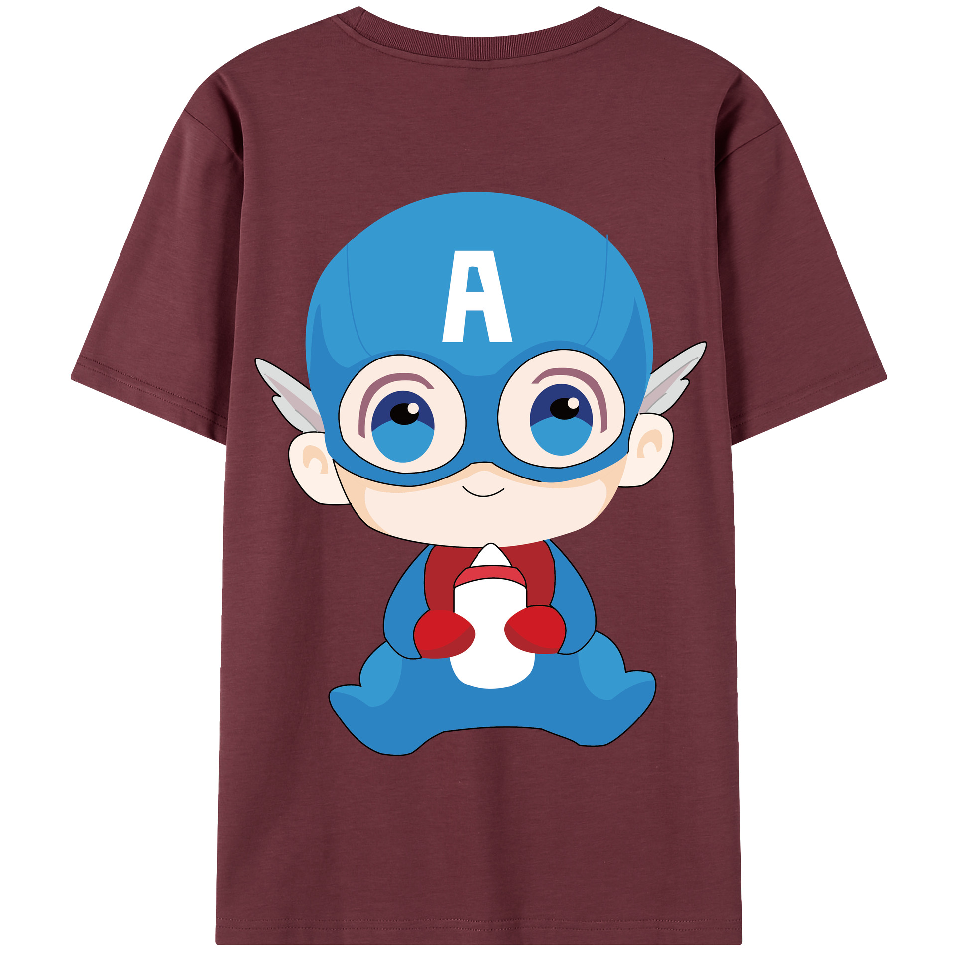 （画像用） アベンジャーズ The Avengers 綿100％半袖Tシャツ（背面プリント）